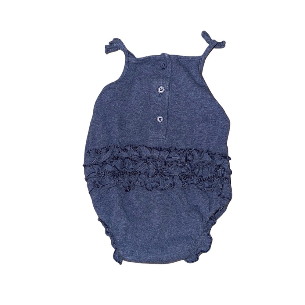 Bundle Of Two Baby Girl Blue Rompers By H&M And Ruffle Butts Size 12-18M - Picture 9 of 12